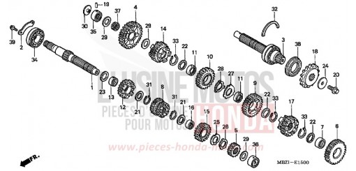 BOITE DE VITESSES CBF600NA5 de 2005